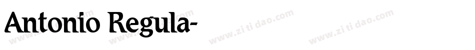 Antonio Regula字体转换
